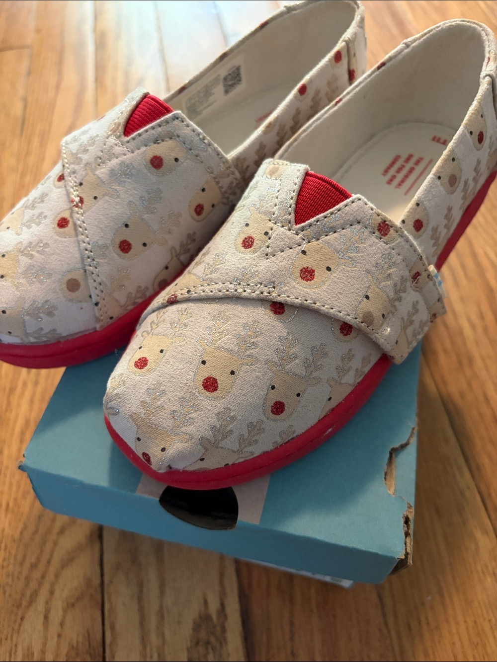 New in Box Tiny Toms Reindeer Alpargatas